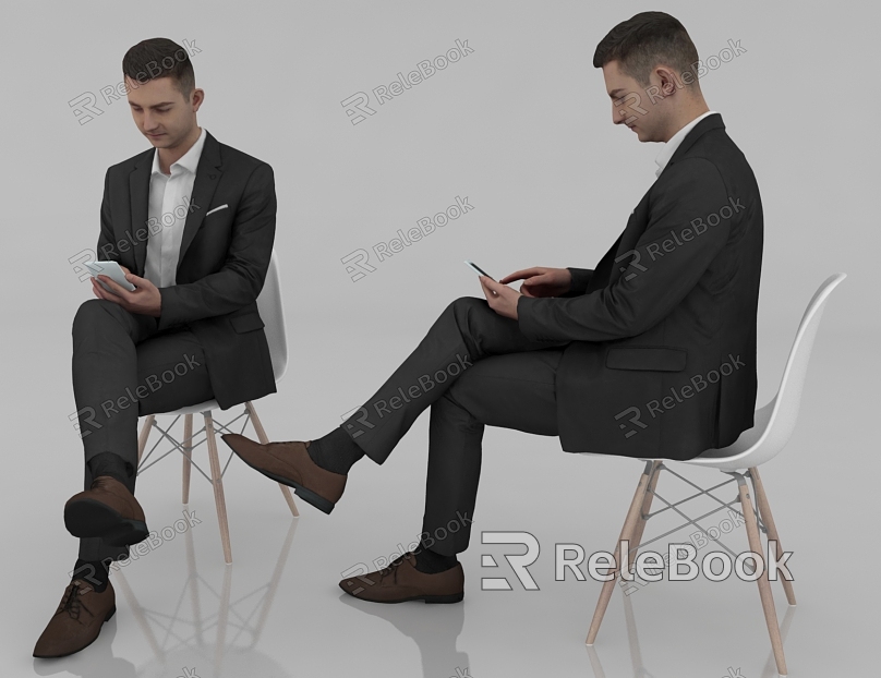 Man Sitting Character model