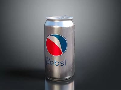 Pepsi Cola Aluminum Can Cold Refreshing Beverage For Summer Thirsty Moments 3d model