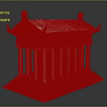 Classical Greek Temple Architecture With Columned Portico Pediment And Stone Steps