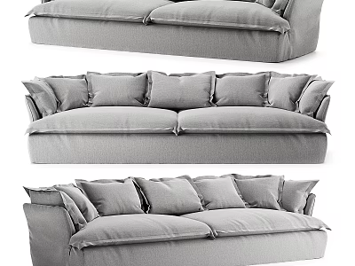 Modern Simple Double Sofa Simple Double Sofa Living Room Sofa 3d model
