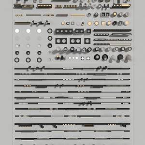 Modern spotlight downlight track light 3d model