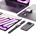 Apple Electronic Devices With Laptop Headphones Tablet Smartwatch Phone Stylus And Accessories