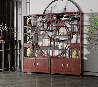 New Chinese Antique Rack 3d model