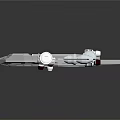 Futuristic White Cosmic Spaceship Model With Multiple Engines And Geometric Design 3d model