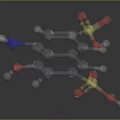 3D Molecular Structure Model With Atoms Bonds And Colorful Spheres