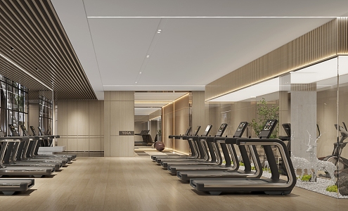 Modern Gym 3d model