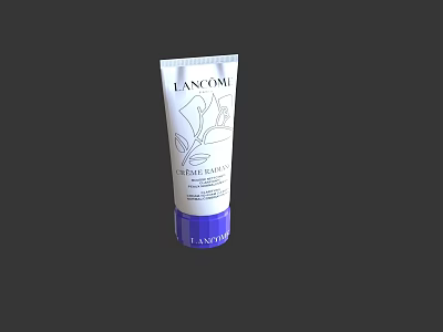 Lancome Tremilla Rose Moisturizing Cream In White Tube With Blue Cap 3d model