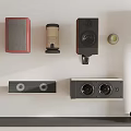 Diverse Home Audio Speakers Collection With Various Designs Colors And Styles