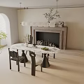 Modern table combination 3d model
