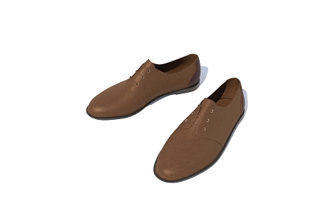 Men's Shoes Leather Shoes 3d model