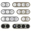 Collection Of Round Electrical Outlets And Switches In Varied Styles