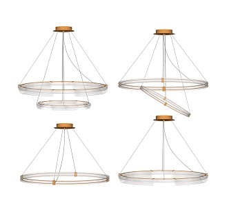 Modern chandelier combination art chandelier 3d model