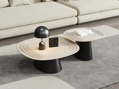Modern Retro Coffee Table Middle Style Tea Table Ornaments 3d model