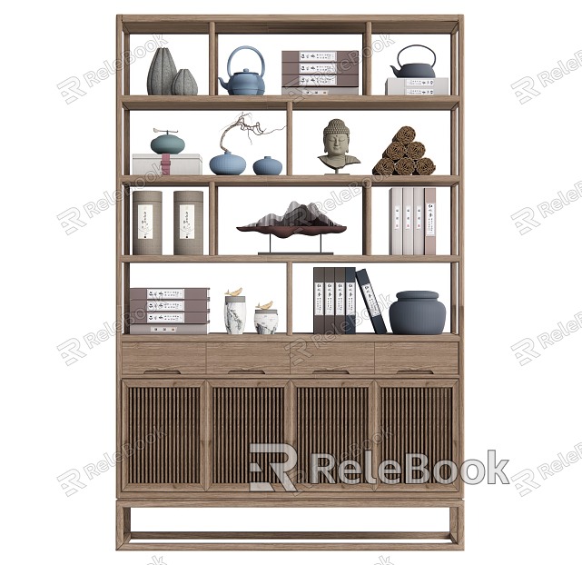 New Chinese-style Antique Rack Display Rack Decorative Rack model