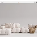 Modern corner sofa multiplayer sofa 3d model