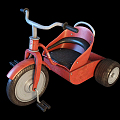 Industrial LOFT children car children tricycle 3d model