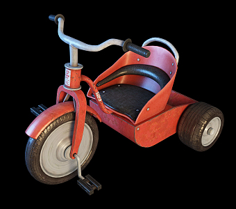 Industrial LOFT children car children tricycle 3d model