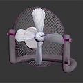Electric Table Fan With Metal Mesh Cover And Sturdy Stand Design