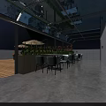 Outdoor Rooftop Leisure Area With Wooden Flooring Tables Chairs Sunshades And Trees