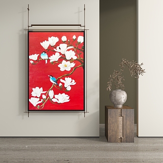 New Chinese Abstract Hanging Painting 3d model