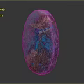 Unique Oval Shaped Vibrant Blue Red Brown Polished Natural Gemstone Jewelry