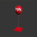 Modern Balloon Love Balloon Hydrogen Balloon Game Item 3d model