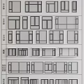 Modern casement window bay window sliding window aluminum alloy window floor-to-ceiling window 3d model