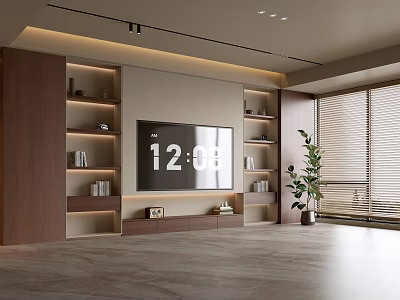 TV background wall 3d model