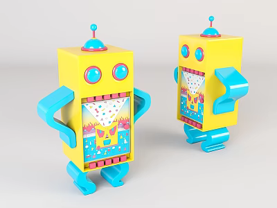 Children's Decorative Cabinet Modern Decorative Cabinet 3d model