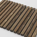 Neatly Arranged Dark Brown Wooden Planks With Natural Texture Surface