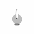 Modern Table Lamp With Circular Light And Sleek Metal Base For Home Decor