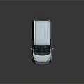 Modern bus minibus minivan driverless bus 3d model