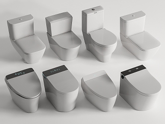 Smart toilet 3d model