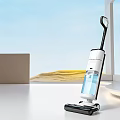 Smart Machine For Floor Cleaning With White Appearance And Water Tank