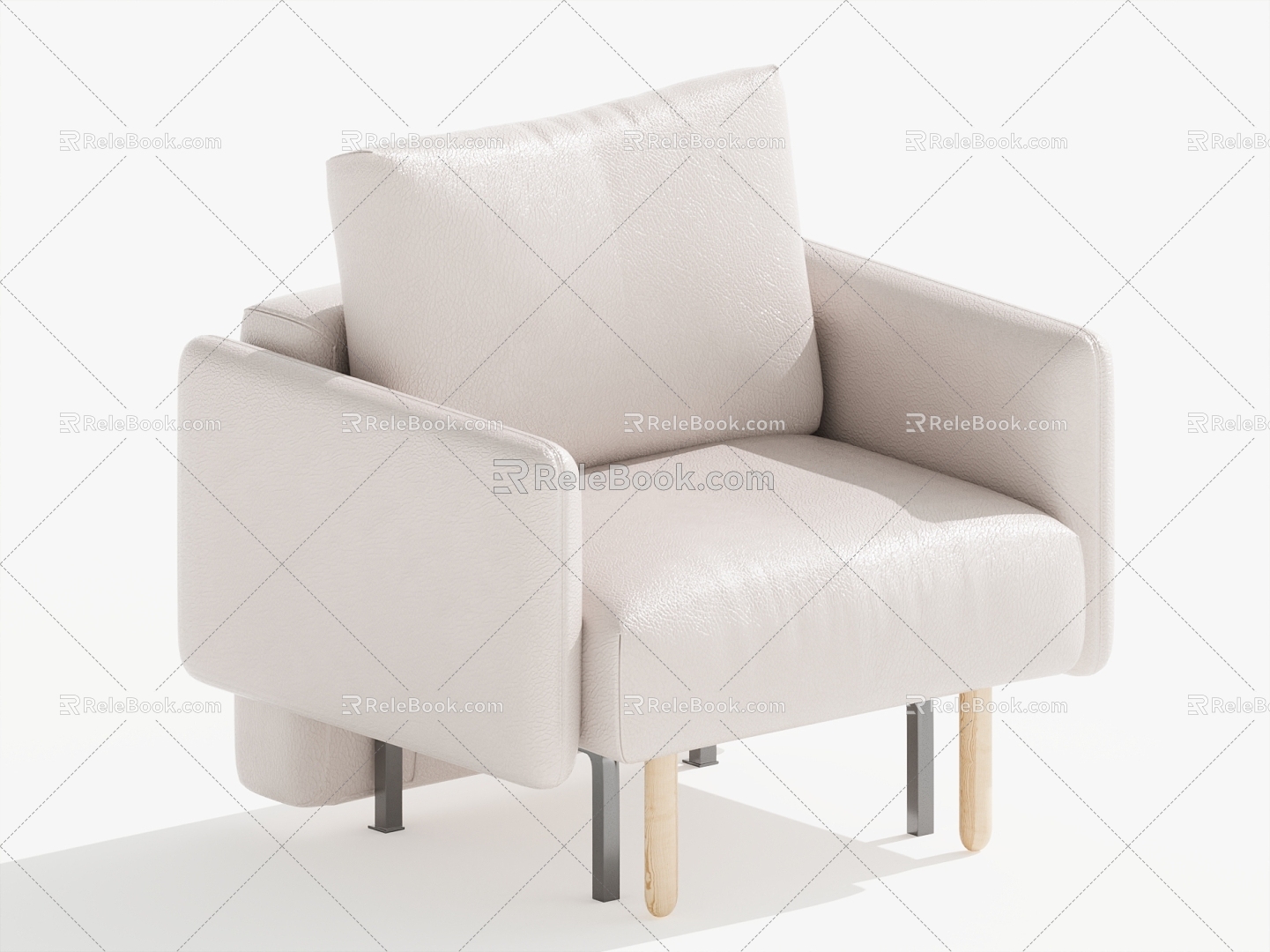 Single sofa single chair leisure chair 3d model