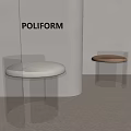Modern Stool Low Stool Round Stool 3d model
