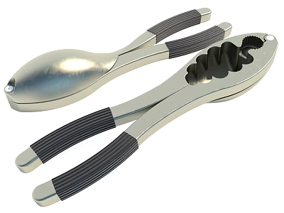 Durable Stainless Steel Hardware Tools With Non Slip Handles For Nut Cracking 3d model