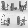 Sports Equipment Gym Equipment Training Bodybuilding Fitness 3d model