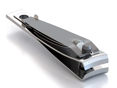 Stainless Steel Nail Clipper With Sharp Blade And Ergonomic Design For Daily Household Use 3d model