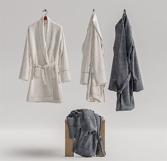 Modern Bathrobe 3d model