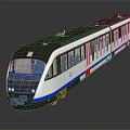 modern train bullet train bullet train 3d model