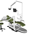 High Quality Dental Medical Equipment With Adjustable Chair Lighting Monitor And Stool