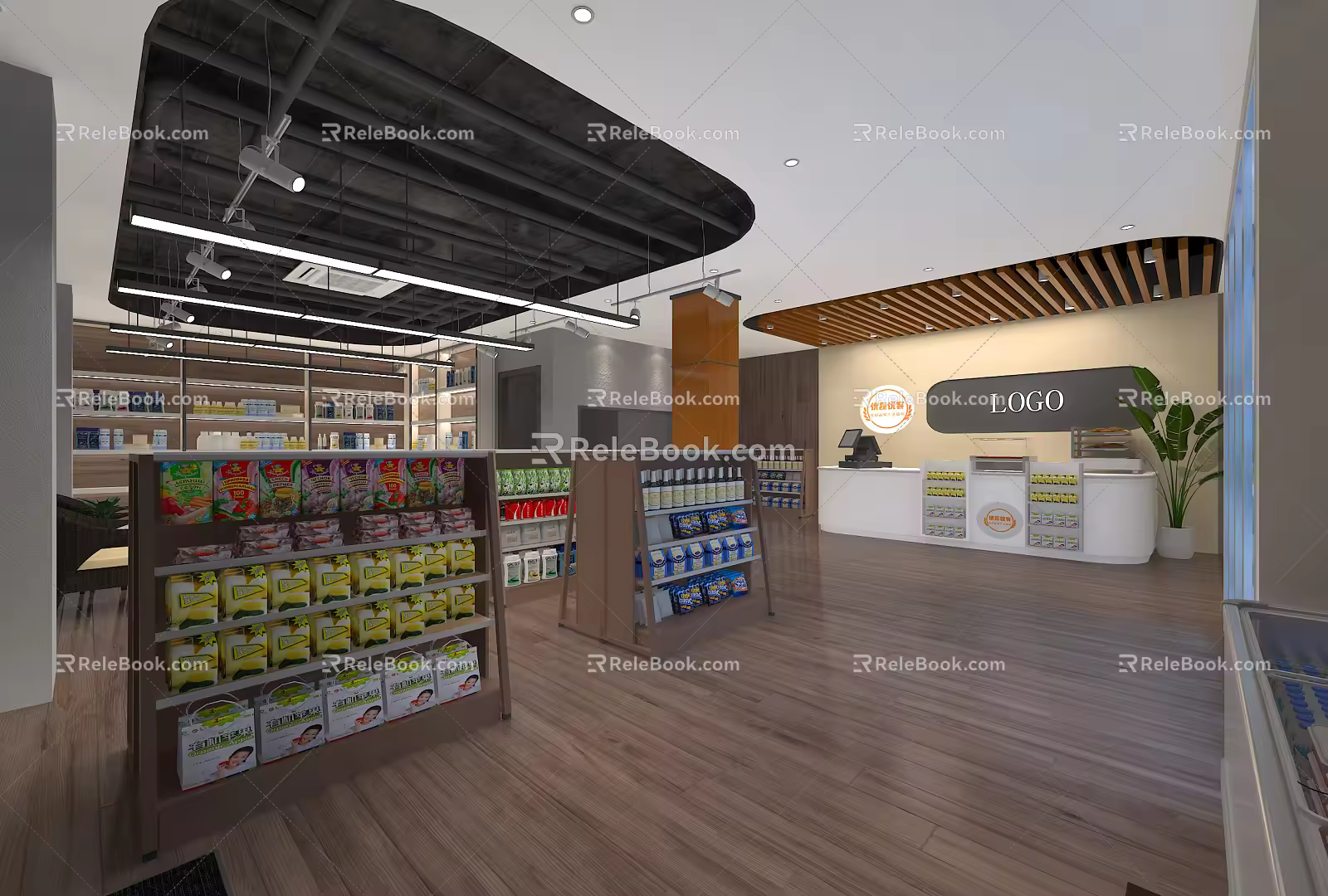 Modern Convenience Store 3d model