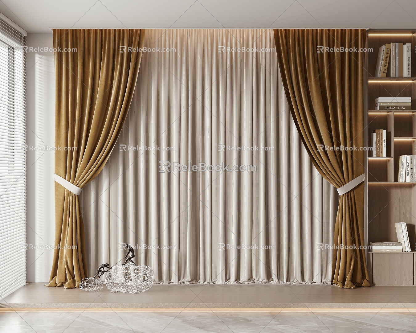 Curtains 3d model