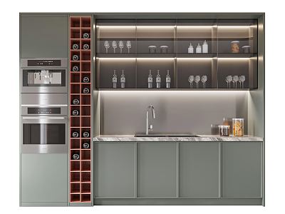 Modern Wine Cabinet Integrated Wine Cabinet model