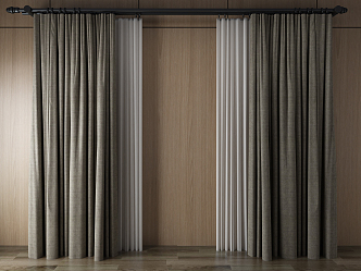 Modern Curtains 3d model