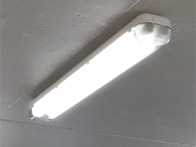 Industrial Lighting Equipment White Long Strip Ceiling Mounted Fixture For Workshop 3d model