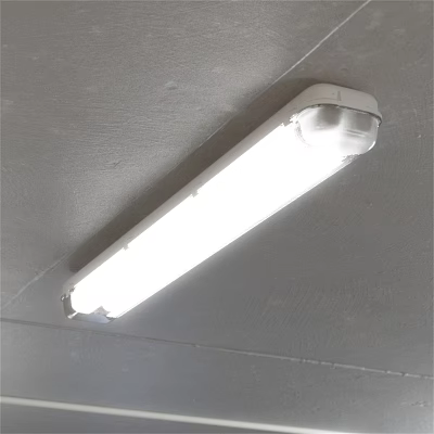 Industrial Lighting Equipment White Long Strip Ceiling Mounted Fixture For Workshop 3d model