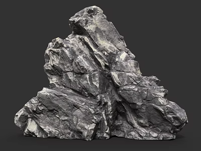High Quality Natural Stone Rock with Rough Surface Texture for Architectural Decorative Use 3d model