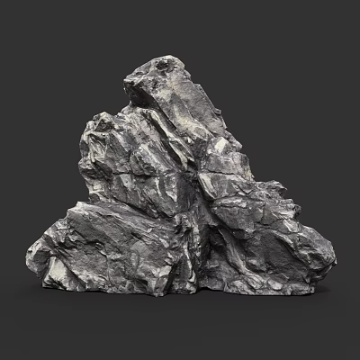 High Quality Natural Stone Rock with Rough Surface Texture for Architectural Decorative Use 3d model